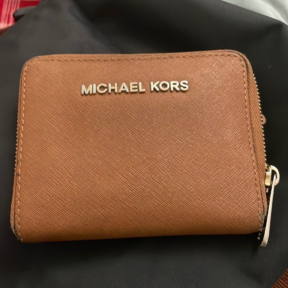 Michael Kors brown leather wallet